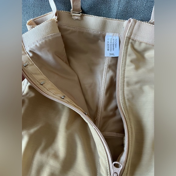 Shapewar for Women Tummy Control High Compression Bodysuit Zip Crotch 3XL - Picture 3 of 12